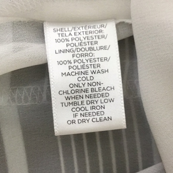 Loft V-Neck Striped sleeveless Blouse Top Size M Black White Career Shell - Picture 5 of 5